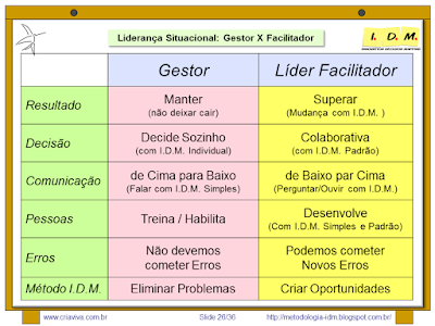 Treinamento Liderança com Metodologia IDM - Facilitador e Gestor - Situacional