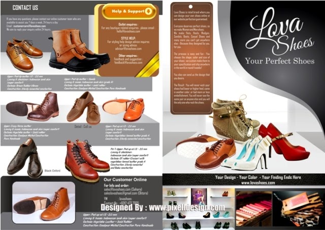 Contoh Brosur Butik Sepatu Exclusive - Desain dan Contoh 