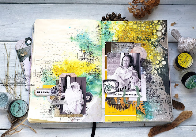 @nastyalena #artjournal #mixedmedia