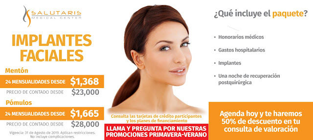 Precio Paquete Cirugia Plastica Estetica Implantes Faciales Menton Pomulo Guadalajara Mexico