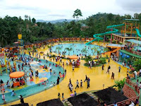 Kolam Renang Slanik waterpark  (waterboom) Terbesar Di Lampung