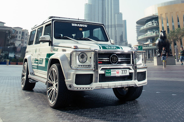 Dubai police's Brabus G63 MG car