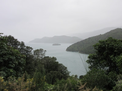 Vistas desde la Queen Charlotte Drive, Nueva Zelanda