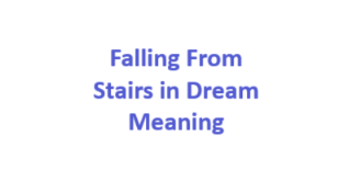 Falling From Stairs in Dream Meaning