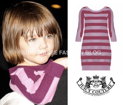 Suri wore this Striped Cotton Sweater Dress by Juicy Couture back in 