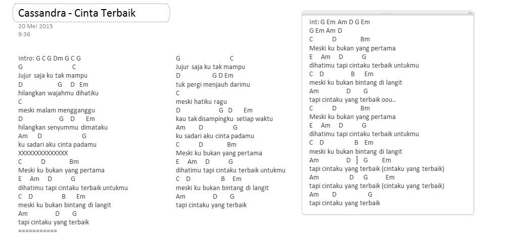 41 Download Kumpulan Chord Lagu Indonesia Termudah dan 