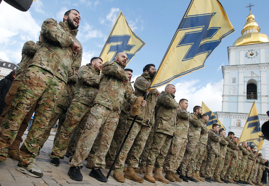 Azov Battalion Ukraine Nazi SPLC ADL extremism outrage Trump Biden proxy war hypocrisy Banderites Bandera OUN-B white supremacy