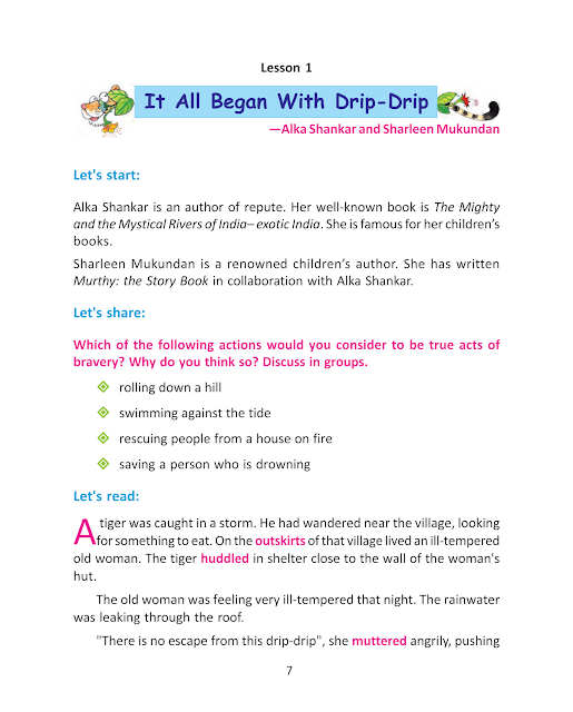 It All Began With Drip-Drip | Lesson 1 | ষষ্ঠ শ্রেণীর ইংরেজি | WB Class 6 English