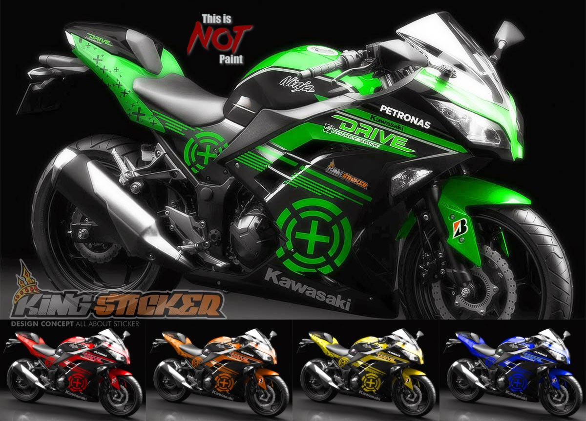 CUTTING STICKER MOTOR NINJA 250 FI ABS DI BALI King Sticker Bali