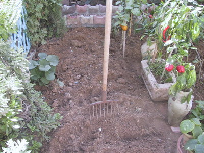 preparing garden soil