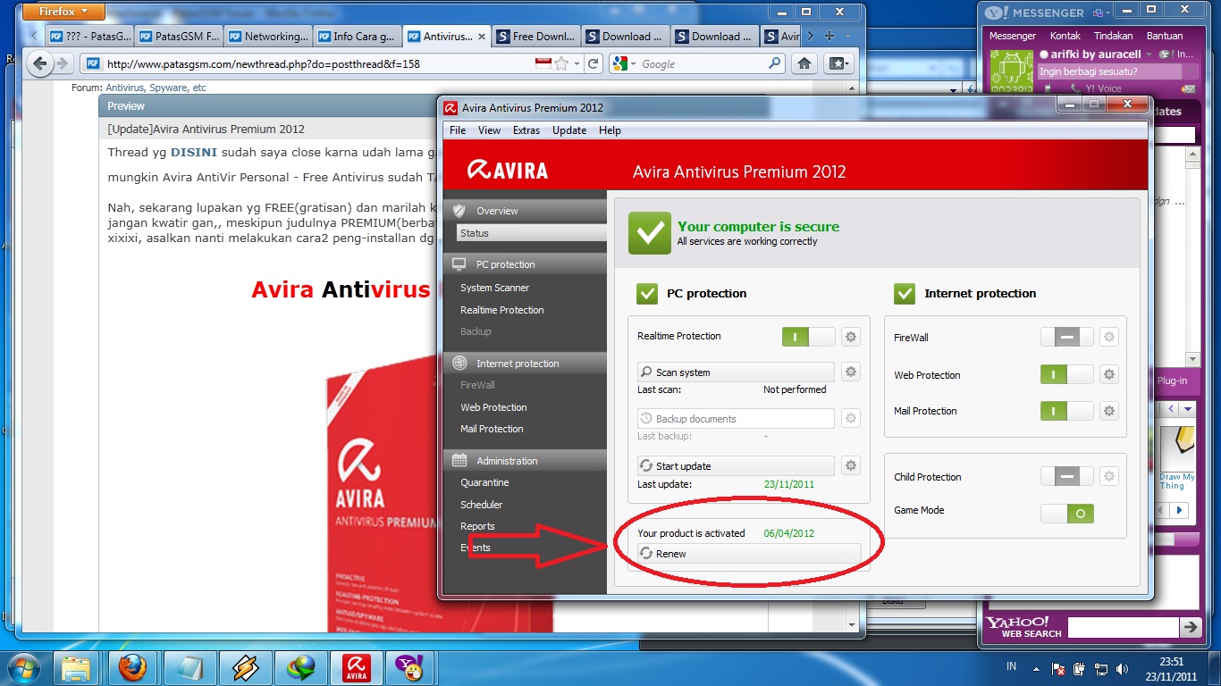 Download Avira Antivirus Premium 2012 Plus Activation - os-xp on blogspot