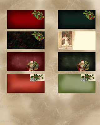 Christmas Card Backgrounds Collection