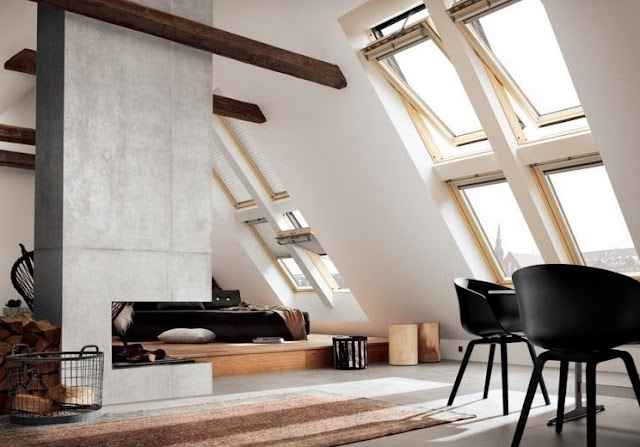 Natural Light Through Loft Living room