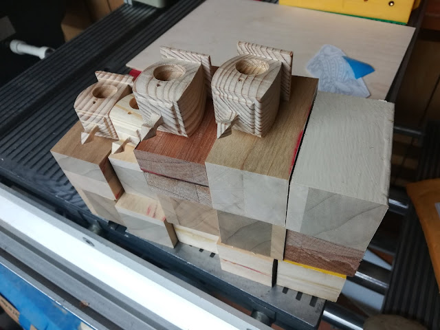 Making Compound Cut Bird House Christmas Ornaments From Reclaimed Wood
