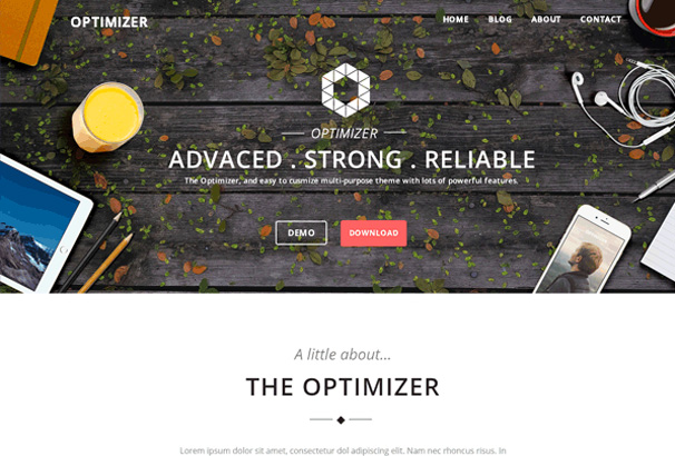 The Optimizer Multipurpose Wp Theme 