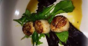 Seared Scallops with Mimosa Dressing,recipe1k.blogsopt.com