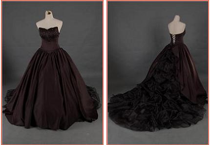 Wedding Dresses Design With Black Corset