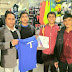 Distribution of jerseys among the players courtesy of sports lover Arman Uddin Swapan