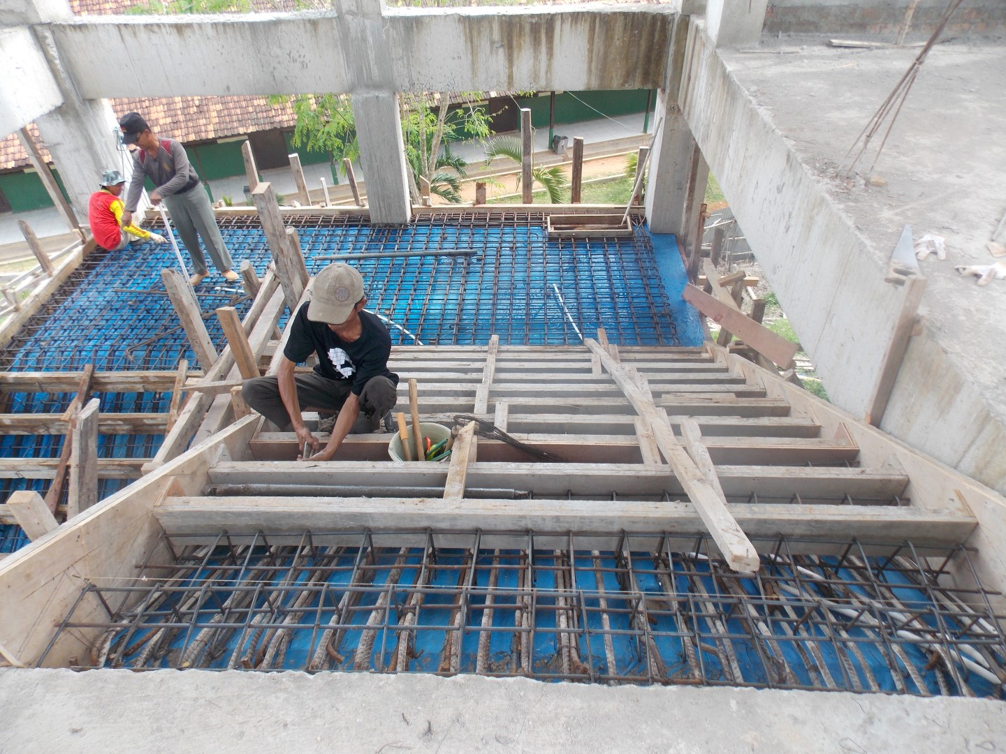  Bekisting  dan Pembesian Tangga  Masjid An Nubuwwah