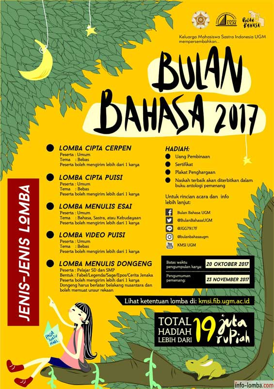 Beragam Lomba BULAN BAHASA UGM 2022