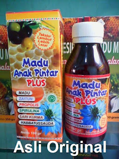 Jual khasiat madu khusus untuk anak pintar plus syamil vitabumin