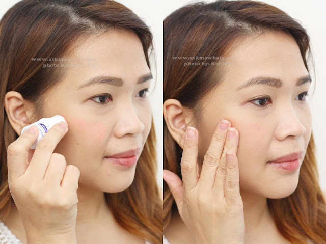 a photo on how to use  Celeteque Cheek Color Stick in Peach