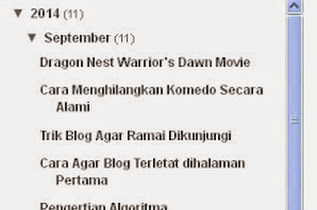 Cara Membuat Scroll Pada Blog Archive (Arsip Blog) 