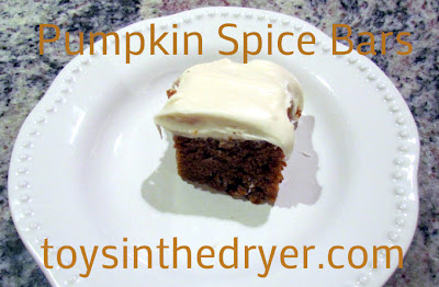 pumpkin spice bars