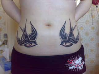 Swallow Hip Tattoo Ideas - Swallow Hip Tattoo Design Photo Gallery