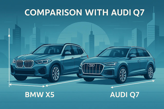 ライバル車②：アウディQ7とのサイズ比較