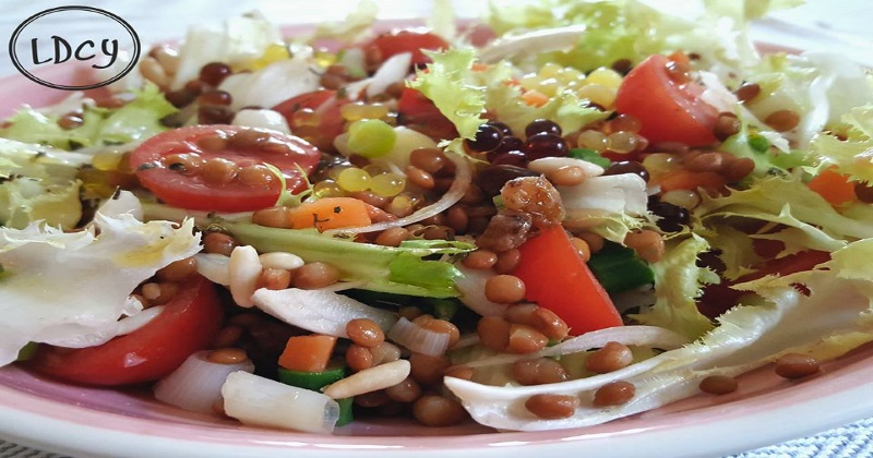 ENSALADA DE LENTEJAS CON VERDURITAS