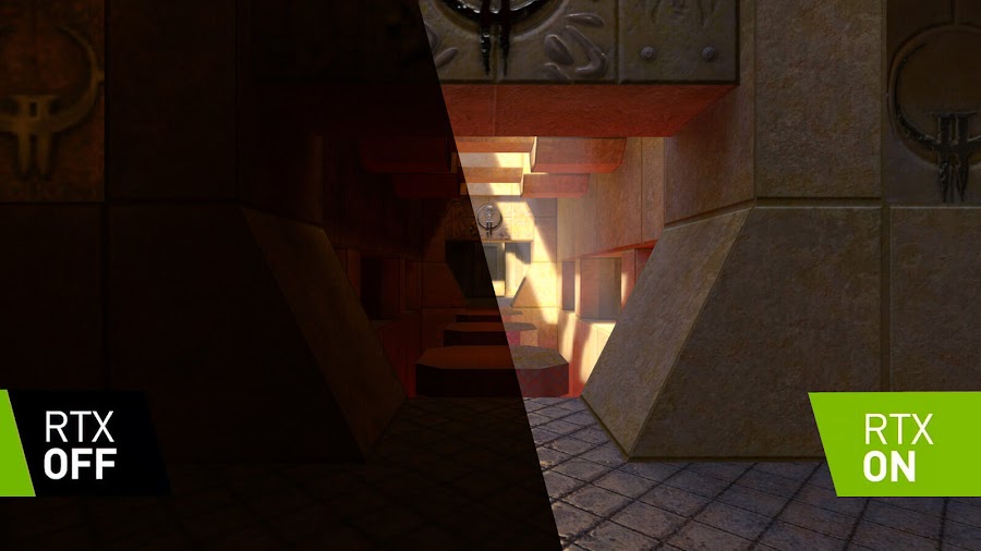 quake 2 rtx on off id software nvidia ray tracing remaster