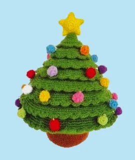 PATRON GRATIS ARBOL NAVIDAD AMIGURUMI