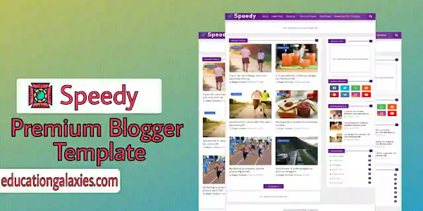 Speedy Premium Blogger Template Free Download Now Latest