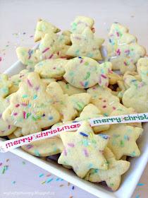 Colourful sprinkle cookies
