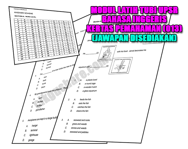 Walaupun modul ini dibangunkan sebelum format baharu UPSR 