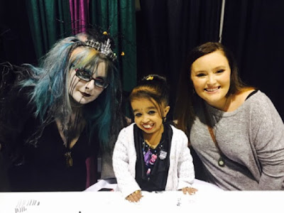 Queen Mab with Jyoti Amge, the lady that plays Ma Petite on American Horror Story and my "adopted" oldest child