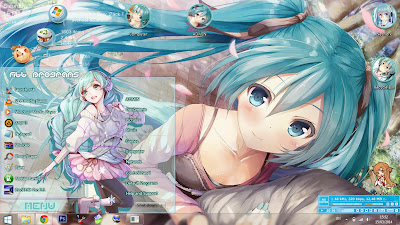 [Theme Win 7] Hatsune Miku - Vocaloid By Bashkara Image 1 - Suck-Style