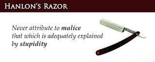 Hanlon's razor