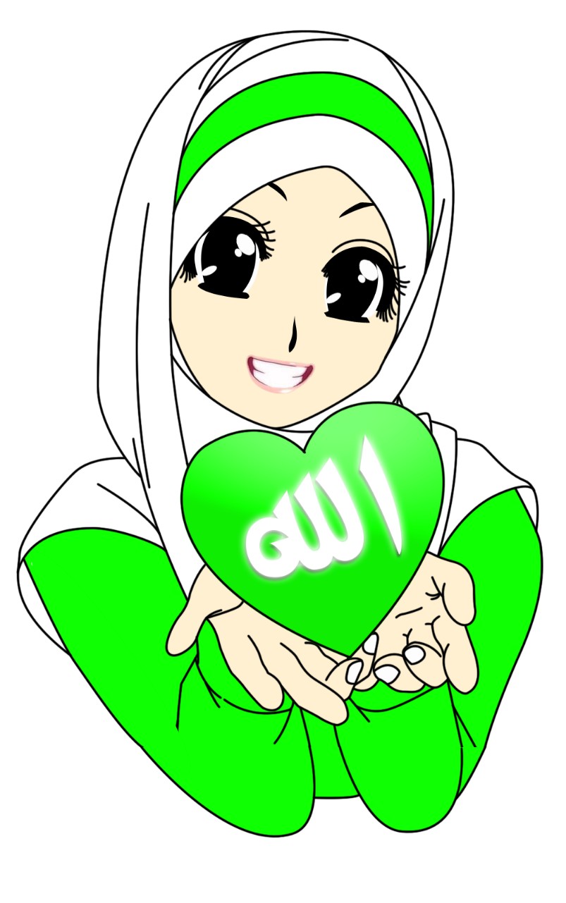 Gambar Kartun  Muslimah Merenung Gambar Kartun 