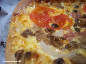 Pizza de harina integral