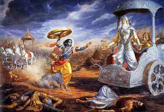 Abhimanyu in battle