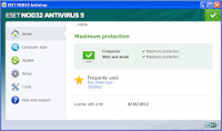 Eset Nod32 Antivirus 5 screenshot pic