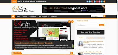 Rifqiy Free blogger Template Download