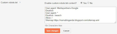 Cara Setting Robot.txt Blog - Mengatasi Masalah Blocked by Robots