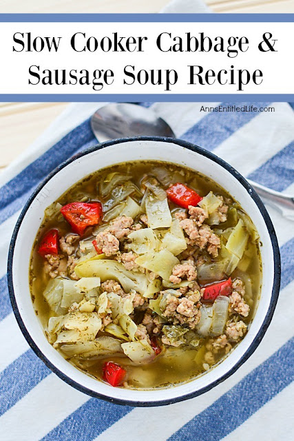 Slow cooker cabbage and sausage soup recipe