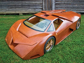 Most Model Unique Design Lamborghini Type Wood Supercar