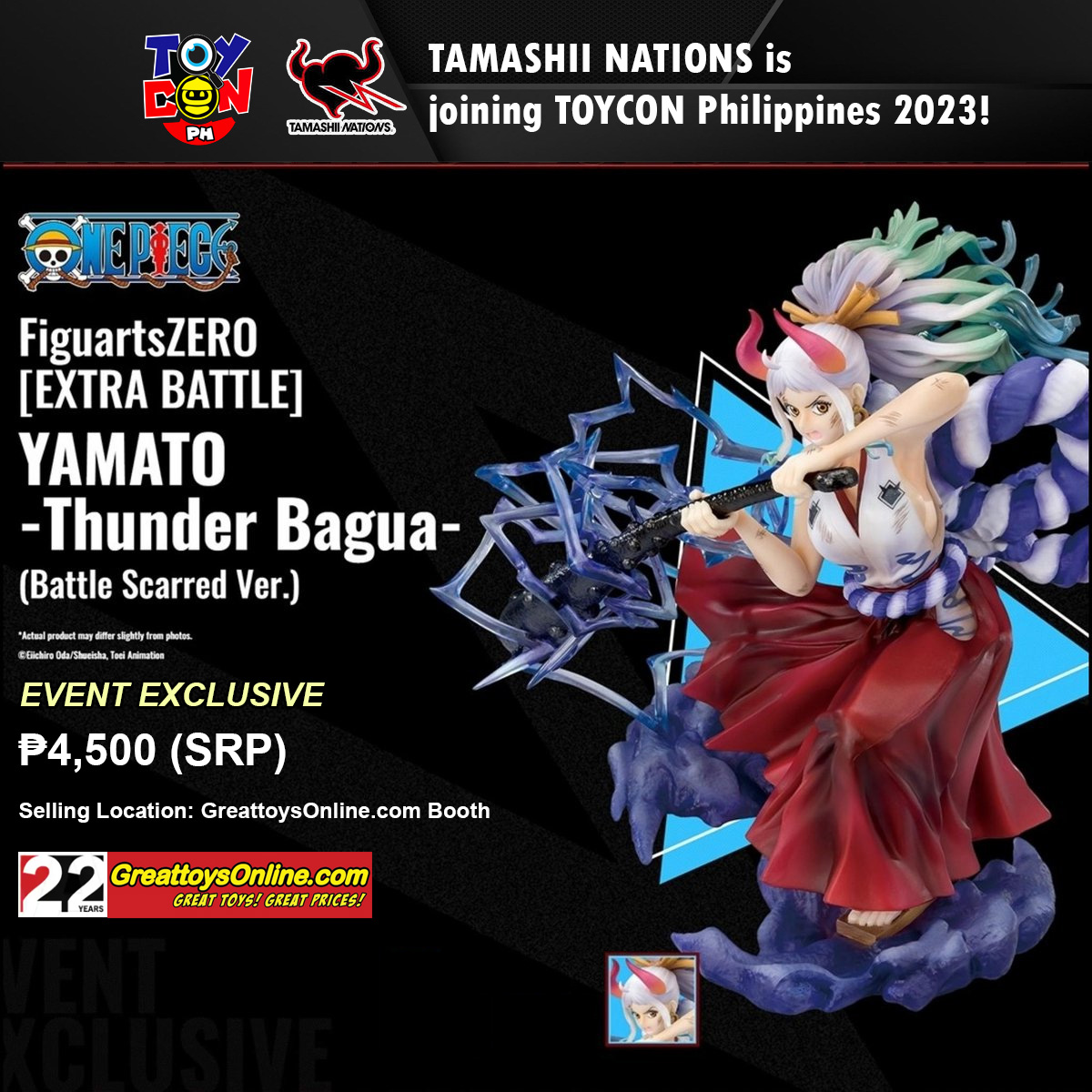 Visit GreattoysOnline.com at TOYCON 2023 for Bandai Event Limited figures and deals