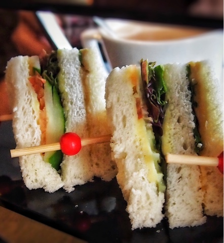 Humus and Cucumber Sandwich