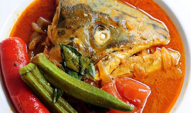 resep cara memasak kari kepala ikan(Fish head Curry)